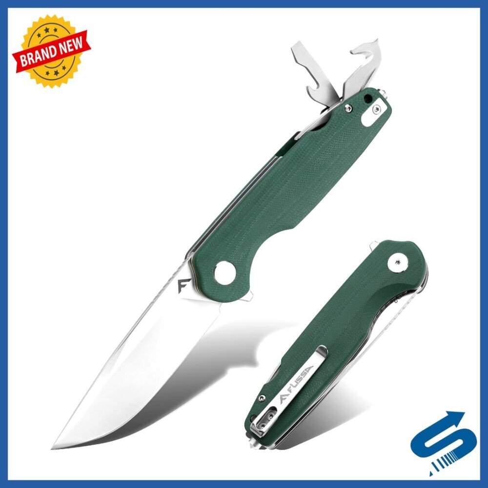 Multitool Folding Knife D2 Blade G10 Handle Survival Camping EDC